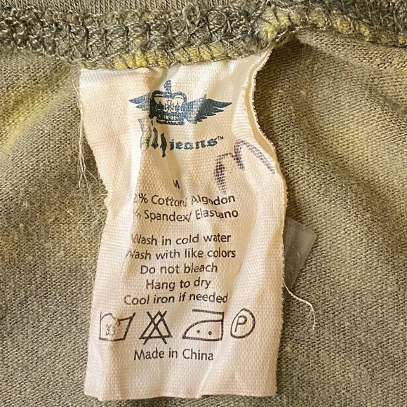 RTB Real Tough Babe Green Acid Washed Biker Babe Shirt Woman's Size Medium M - Picture 4 of 10